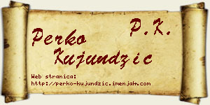 Perko Kujundžić vizit kartica